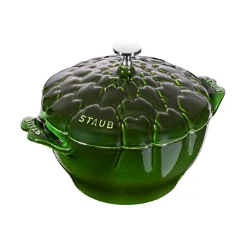 Staub La Cocotte gryde artiskok 3 L - Basilikum grøn - STAUB