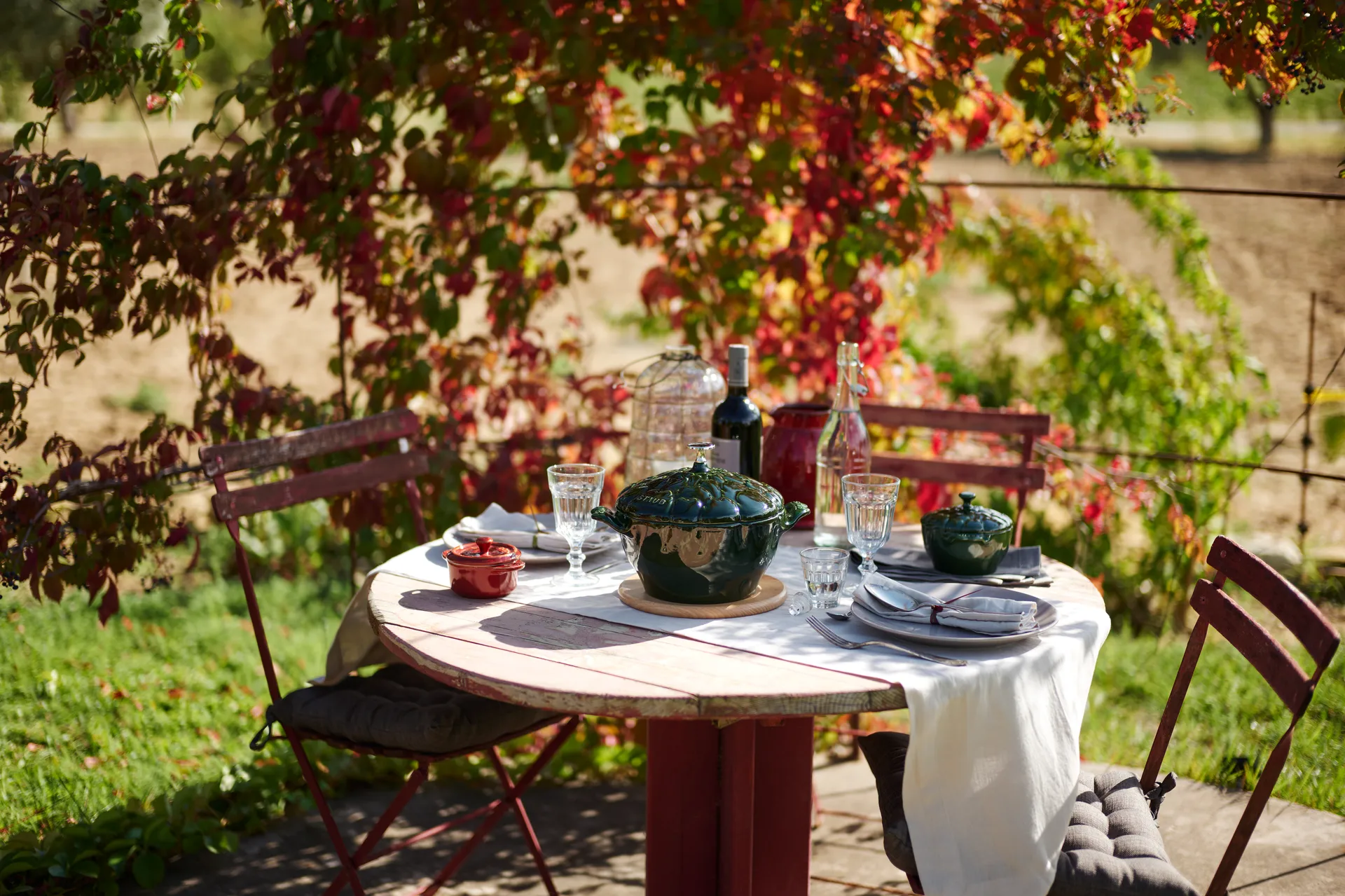 Staub La Cocotte gryde artiskok 3 L, Basilikum grøn STAUB