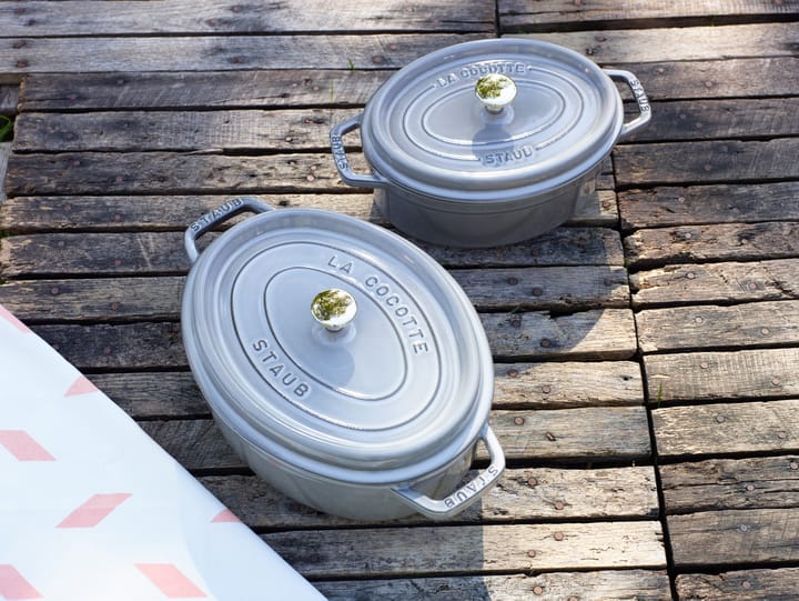 Staub La Cocotte oval gryde støbejern 0,6 L, Grafitgrå STAUB