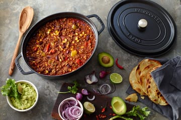 Staub La Cocotte oval gryde støbejern 1 L - Sort - STAUB