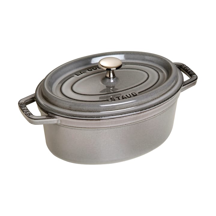 Staub La Cocotte oval gryde støbejern 2,35 L - Grafitgrå - STAUB
