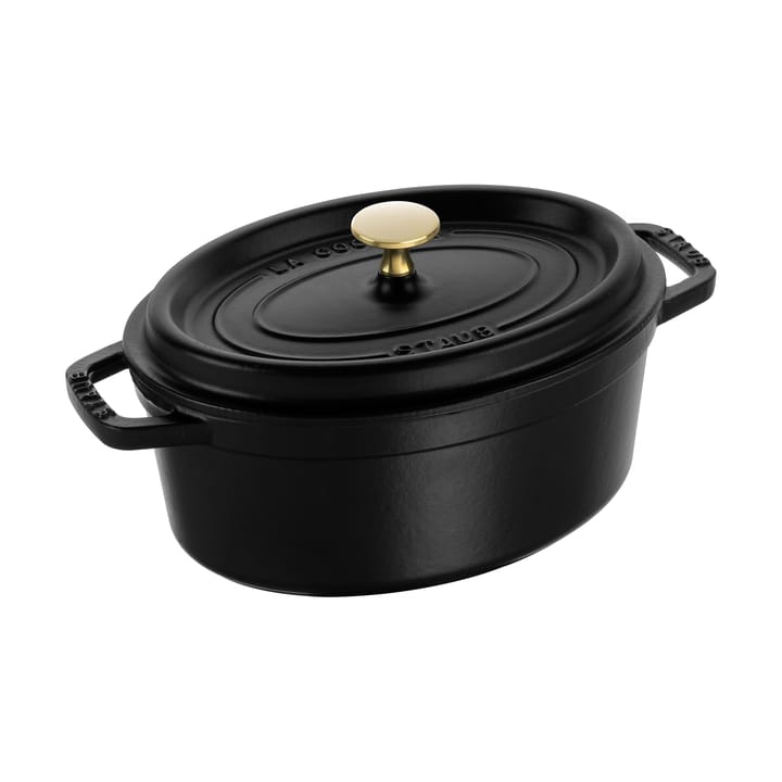 Staub La Cocotte oval gryde støbejern 2,35 L - Sort - STAUB