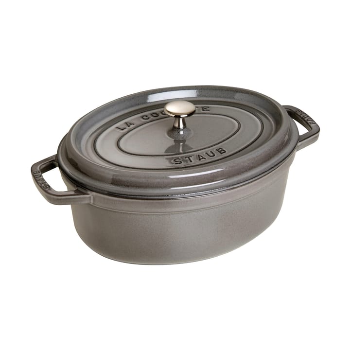 Staub La Cocotte oval gryde støbejern 3,2 L - Grafitgrå - STAUB