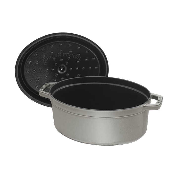 Staub La Cocotte oval gryde støbejern 3,2 L, Grafitgrå STAUB