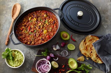 Staub La Cocotte oval gryde støbejern 3,2 L - Sort - STAUB