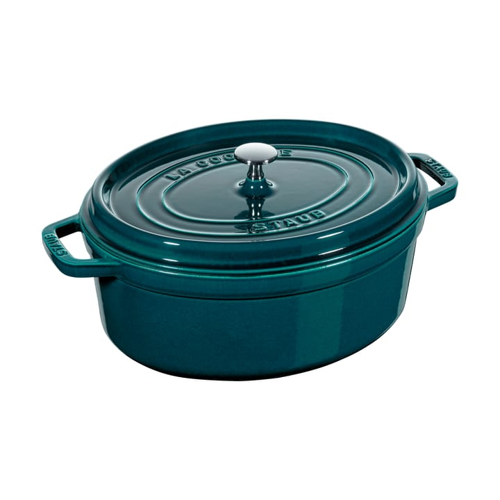 Staub La Cocotte oval gryde støbejern 6,7 L - La Mer - STAUB