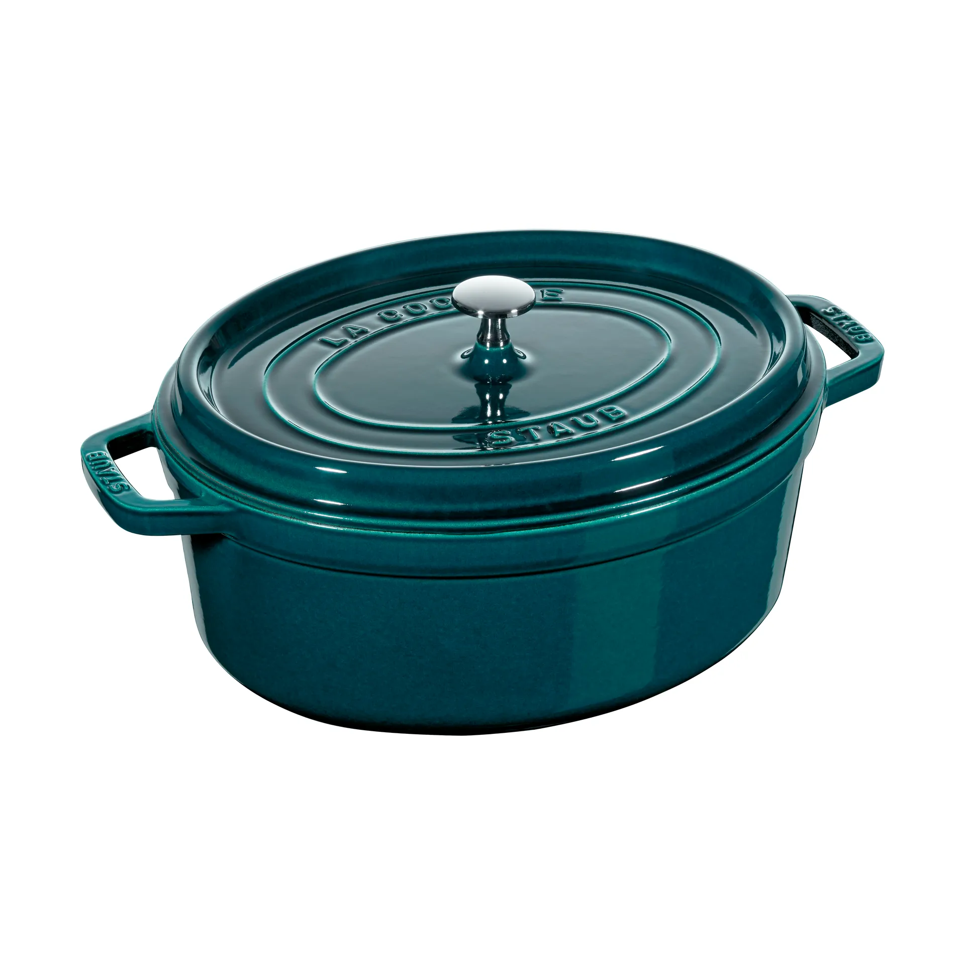 Staub La Cocotte oval gryde støbejern 8 L, La Mer STAUB