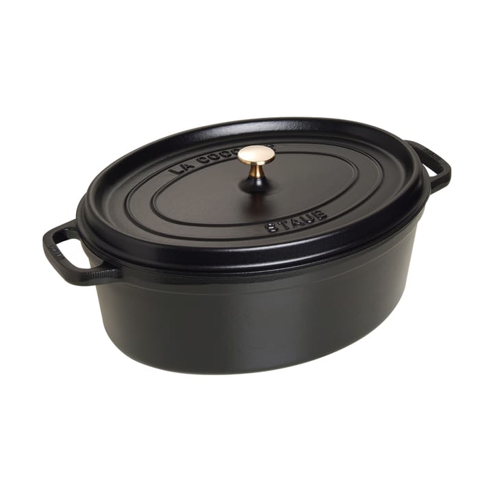 Staub La Cocotte oval gryde støbejern 8 L - Sort - STAUB