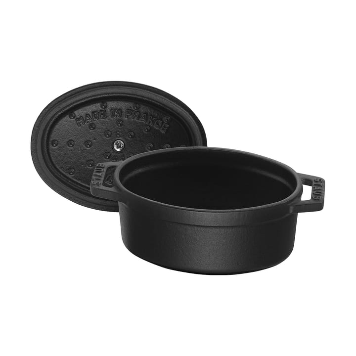 Staub La Cocotte oval minigryde støbejern 0,25 L, Sort STAUB