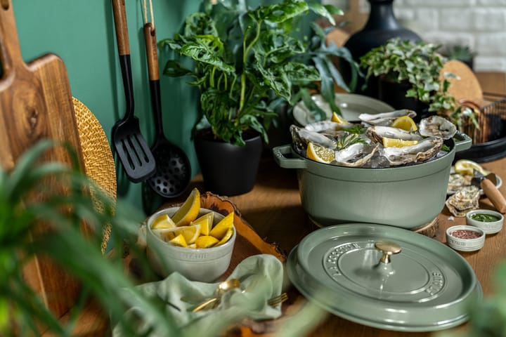 Staub La Cocotte rund gryde støbejern 0,25 L, Eukalyptus STAUB