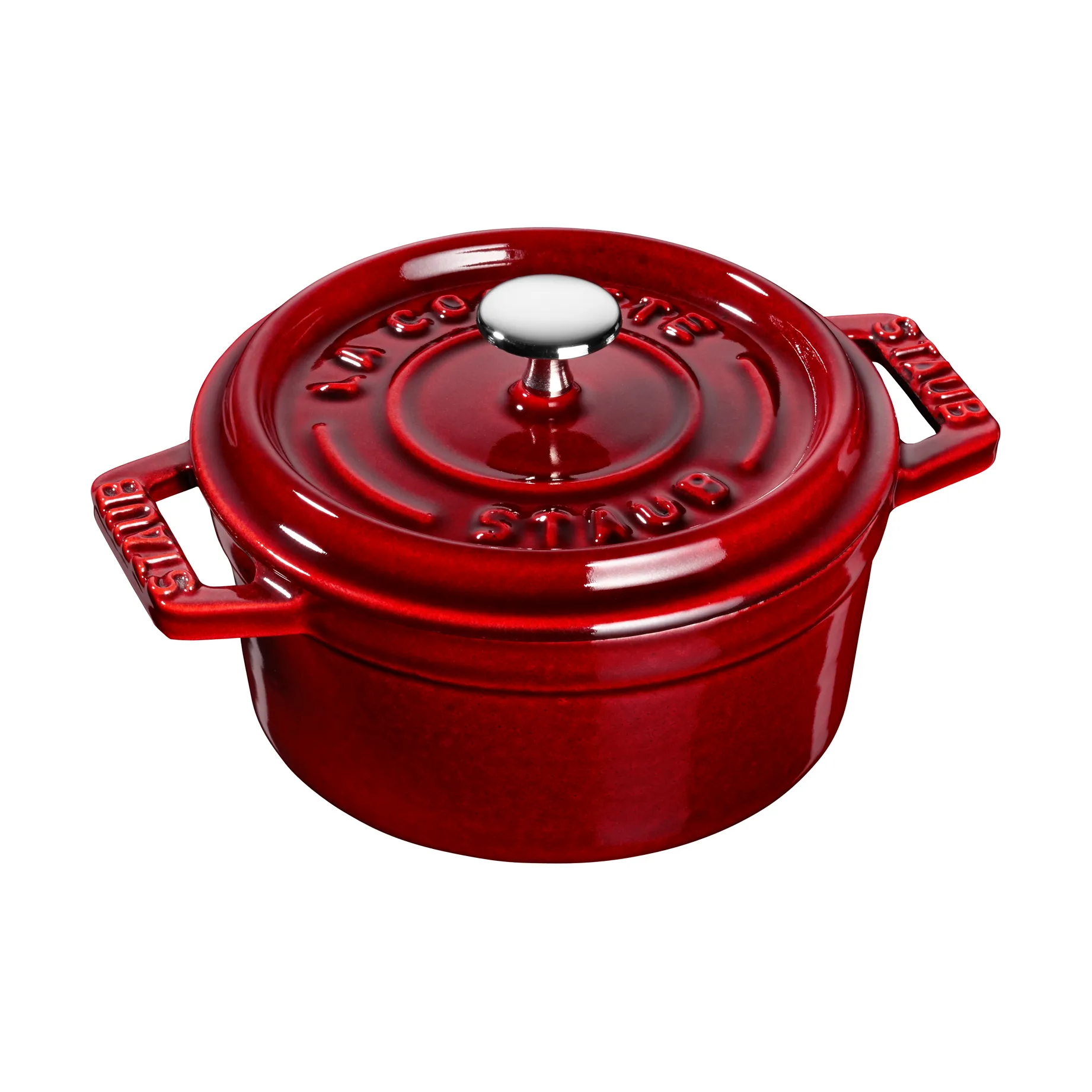 Staub La Cocotte rund gryde støbejern 0,25 L, Grenadine rød STAUB