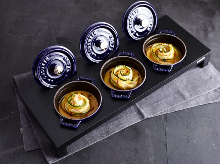 Staub La Cocotte rund gryde støbejern 0,25 L, Mørkeblå STAUB