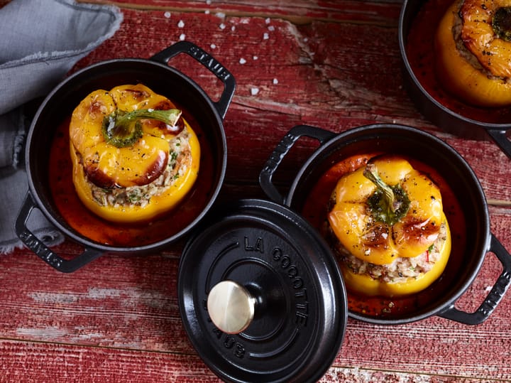 Staub La Cocotte rund gryde støbejern 0,4 L, Sort STAUB