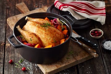 Staub La Cocotte rund gryde støbejern 1,2 L - Sort - STAUB