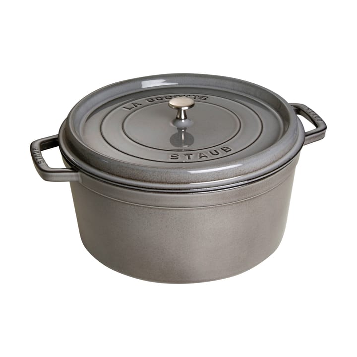 Staub La Cocotte rund gryde støbejern 12,6 L - Grafitgrå - STAUB