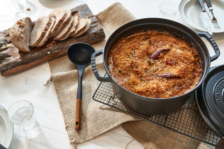 Staub La Cocotte rund gryde støbejern 12,6 L, Sort STAUB