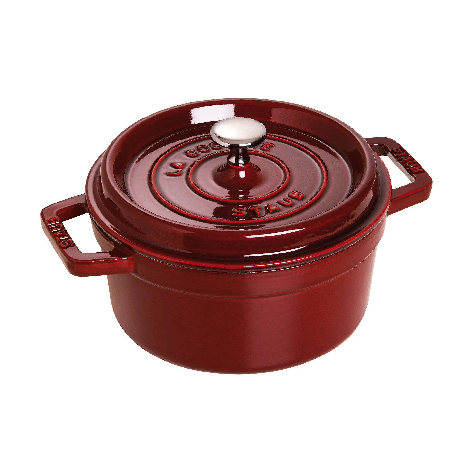 Staub La Cocotte rund gryde støbejern 2,6 L, Grenadine rød STAUB