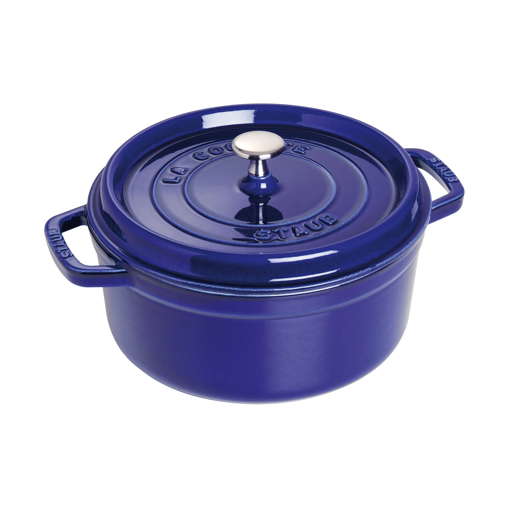 Staub La Cocotte rund gryde støbejern 2,6 L, Mørkeblå STAUB