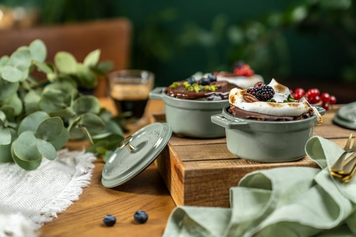 Staub La Cocotte rund gryde støbejern 3,8 L, Eukalyptus STAUB