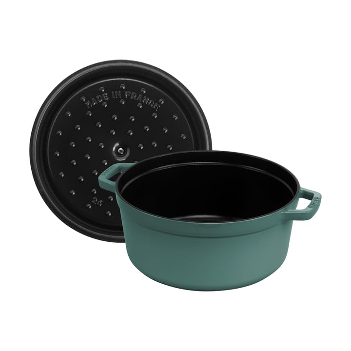 Staub La Cocotte rund gryde støbejern 5,2 L, Eukalyptus STAUB