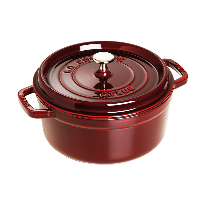 Staub La Cocotte rund gryde støbejern 5,2 L - Grenadine rød - STAUB