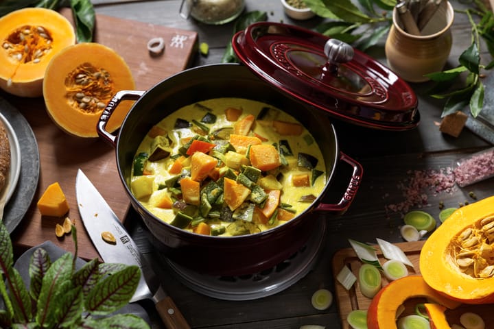Staub La Cocotte rund gryde støbejern 5,2 L, Grenadine rød STAUB