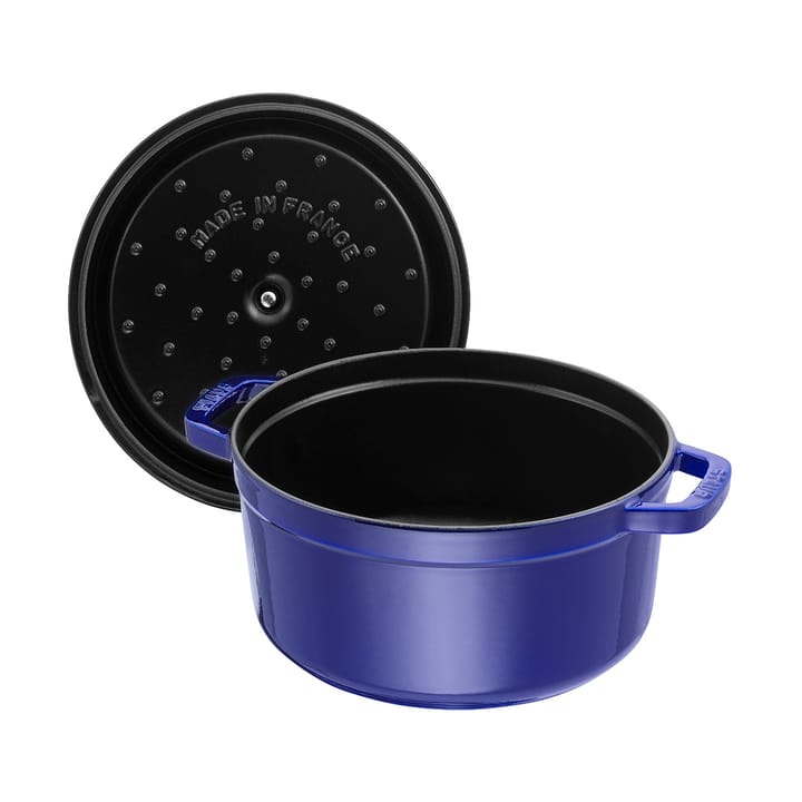 Staub La Cocotte rund gryde støbejern 8,4 L, Mørkeblå STAUB
