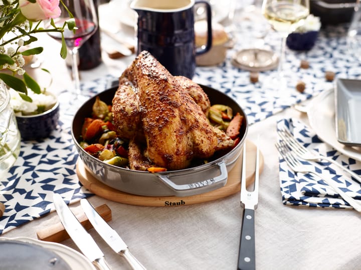 Staub magnetisk bordskåner oval bøg, 15 cm STAUB
