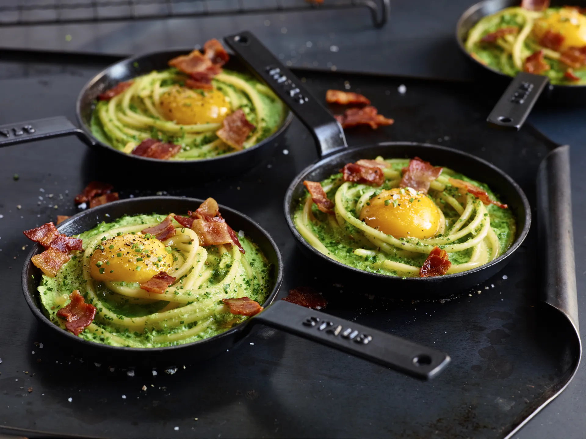 Staub mini stegepande støbejern 0,15 L, Sort STAUB