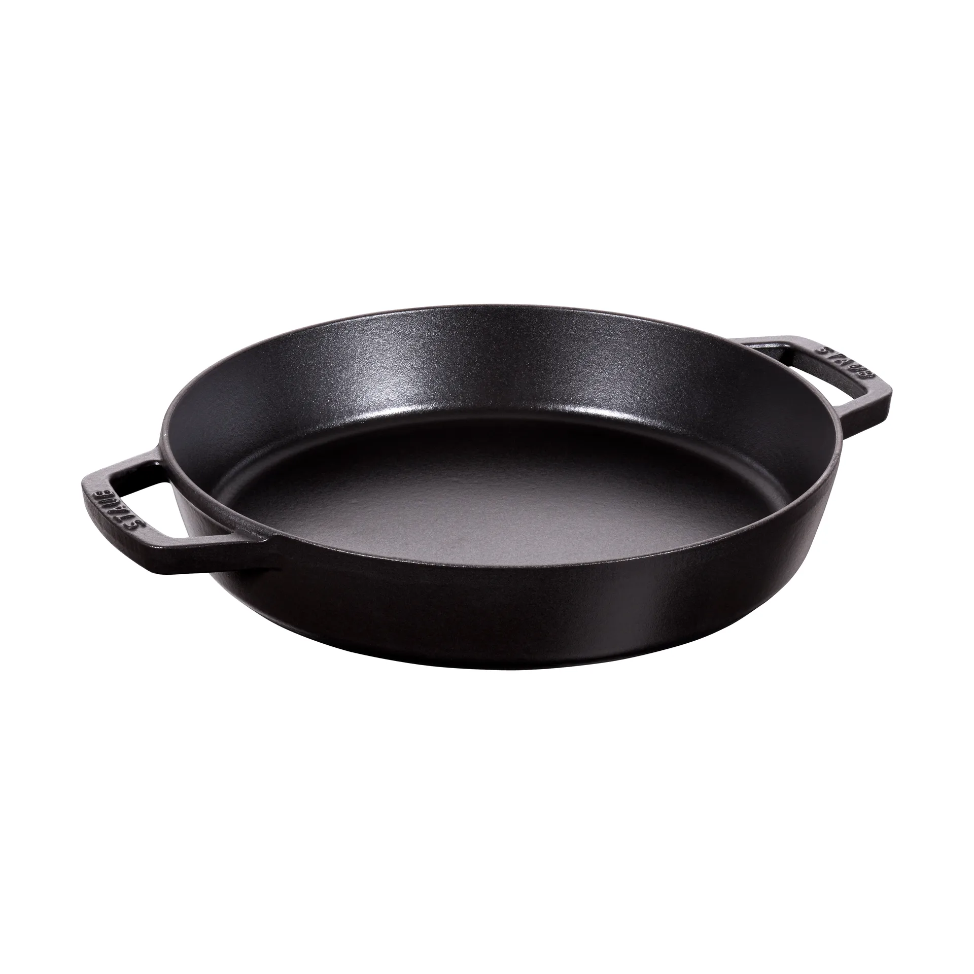 Staub paellapande støbejern 2 håndtag Ø34 cm, Sort STAUB