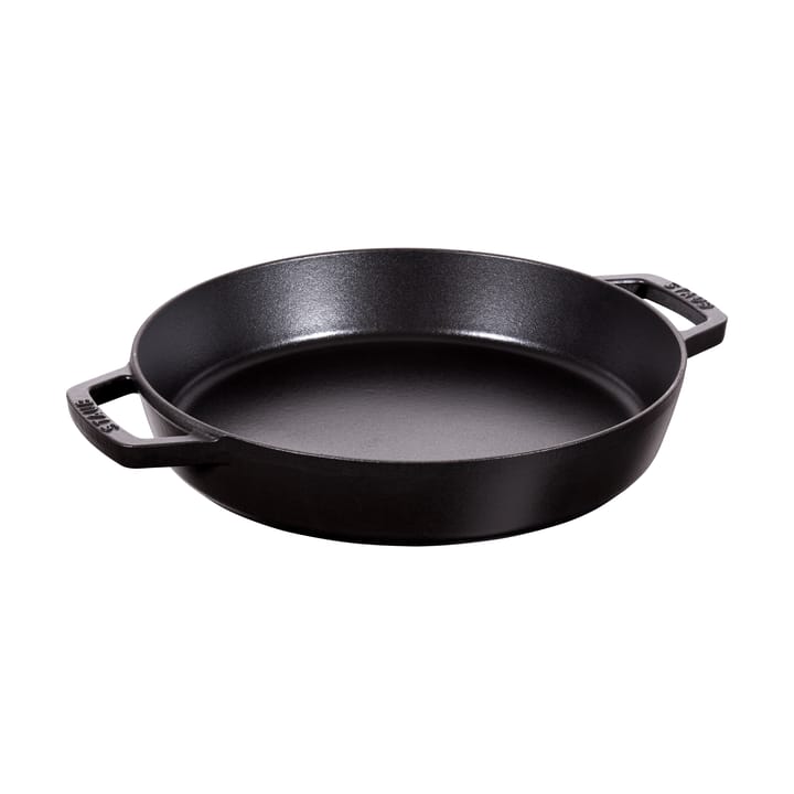 Staub paellapande støbejern 2 håndtag Ø34 cm - Sort - STAUB