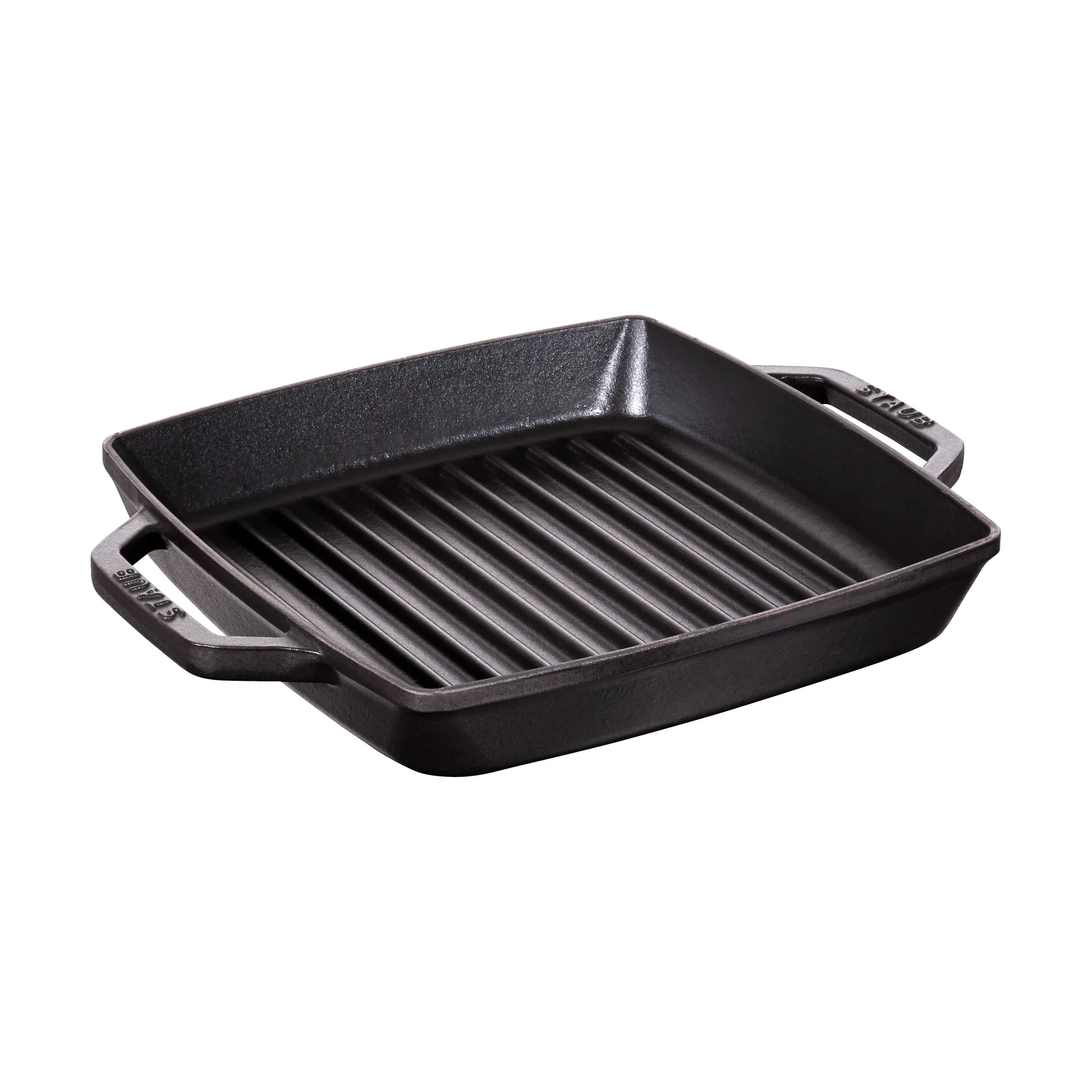 Staub Pure grillpande støbejern kvadratisk sort, 23 cm STAUB