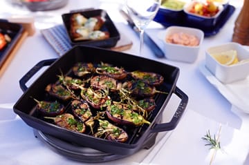Staub Pure grillpande støbejern kvadratisk sort - 28 cm - STAUB