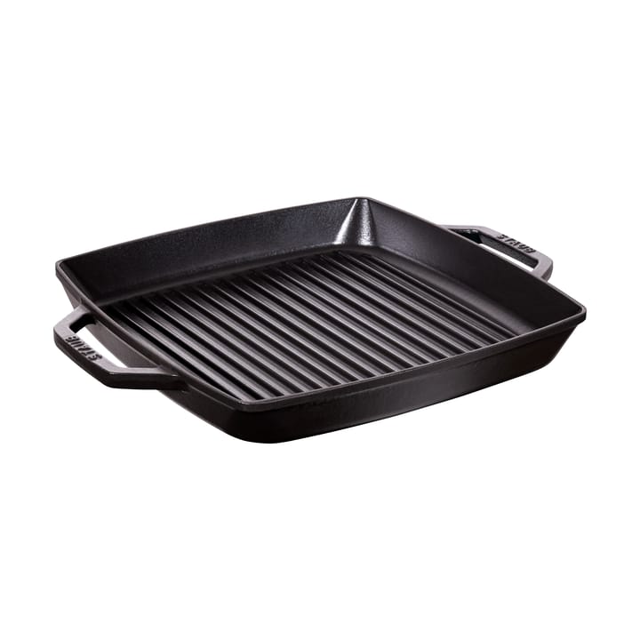 Staub Pure grillpande støbejern kvadratisk sort - 33 cm - STAUB