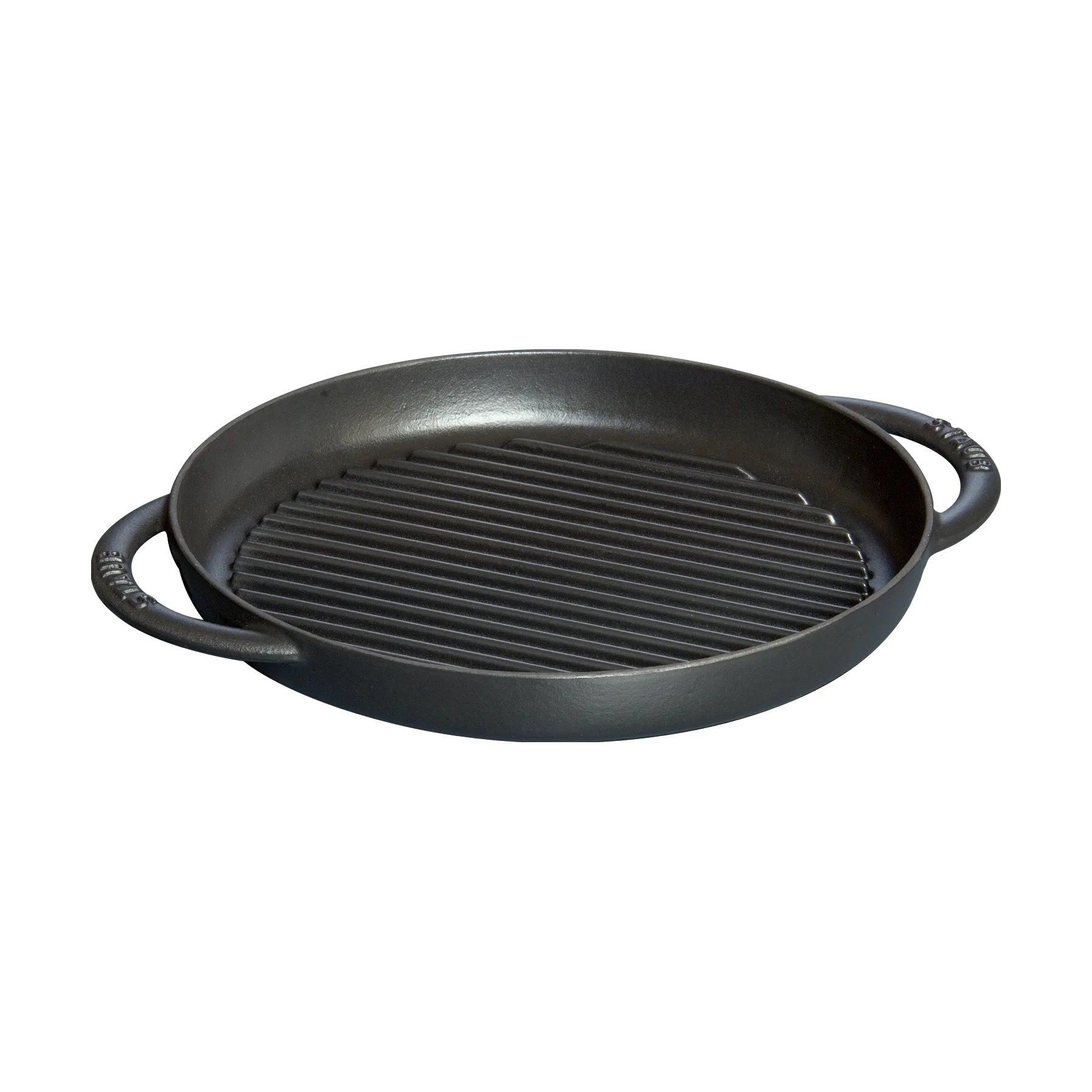 Staub Pure grillpande støbejern rund sort, Ø26 cm STAUB