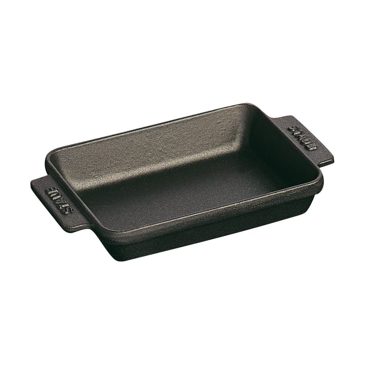Staub rektangulær ovnfast form støbejern 15x11 cm - Sort - STAUB