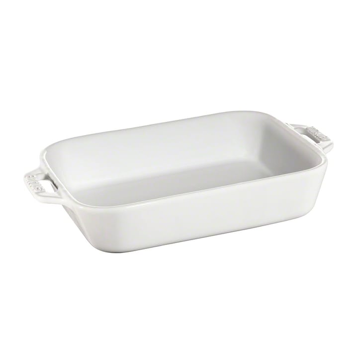 Staub rektangulær ovnform 20 x 16 cm - Hvid - STAUB