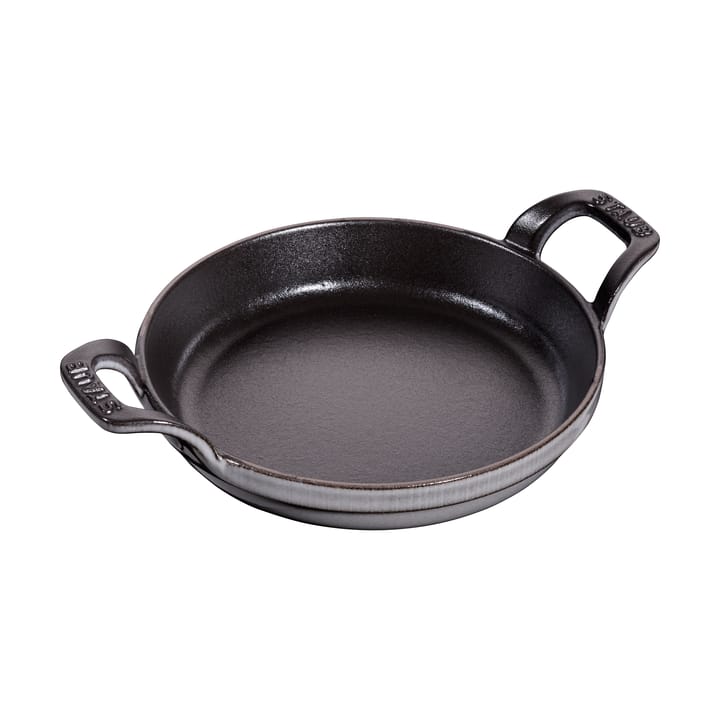 Staub rund ovnfast form støbejern Ø16 cm - Grafitgrå - STAUB