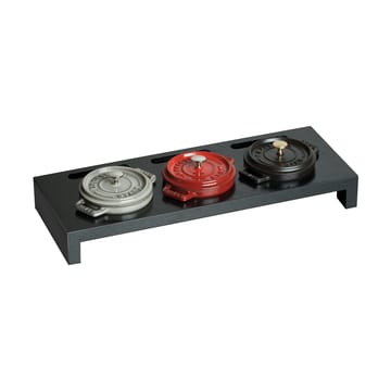 Staub serveringsholder til 3 minigryder - Sort - STAUB