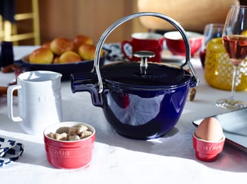 Staub tekande støbejern rund 1,15 L - Mørkeblå - STAUB