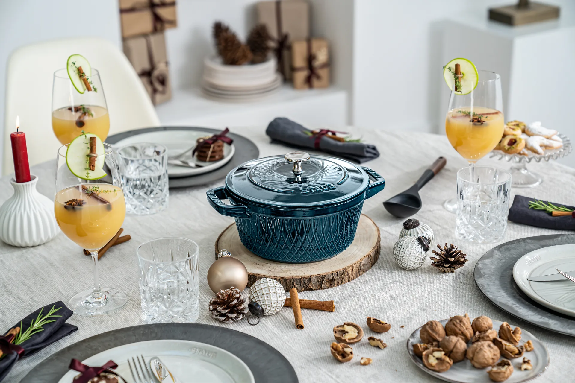 Staub Twister La Cocotte gryde 4 L, La Mer STAUB