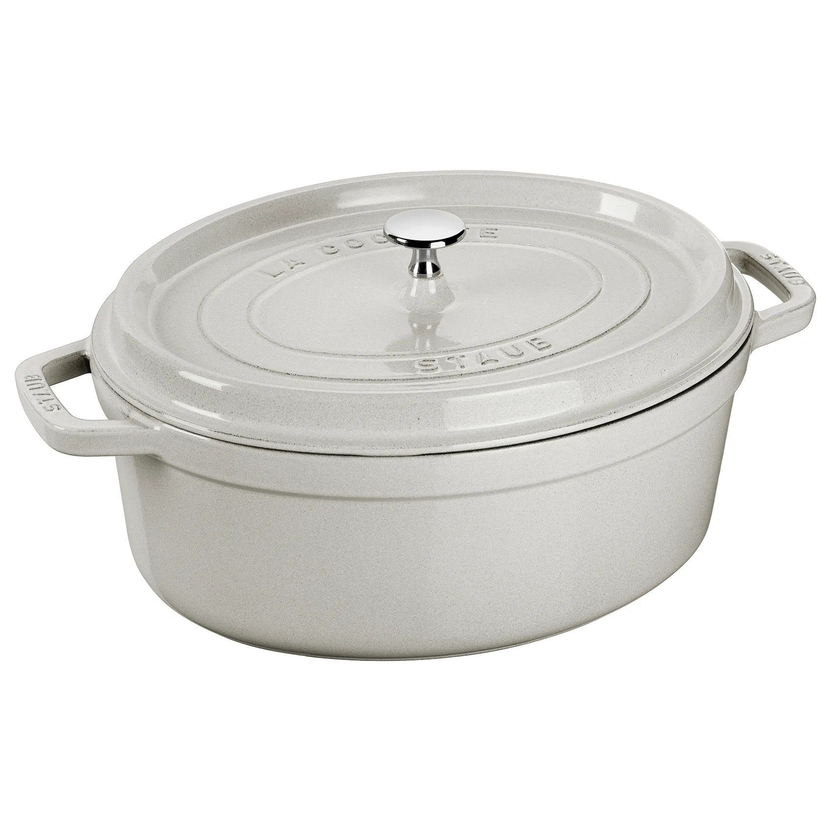 Staub White Truffle gryde oval, 5,5 L STAUB