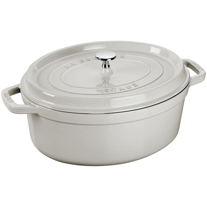 Staub White Truffle gryde oval, 8 L STAUB