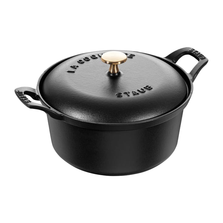 Vintage La Coquette gryde rund 2,45 L, Sort STAUB
