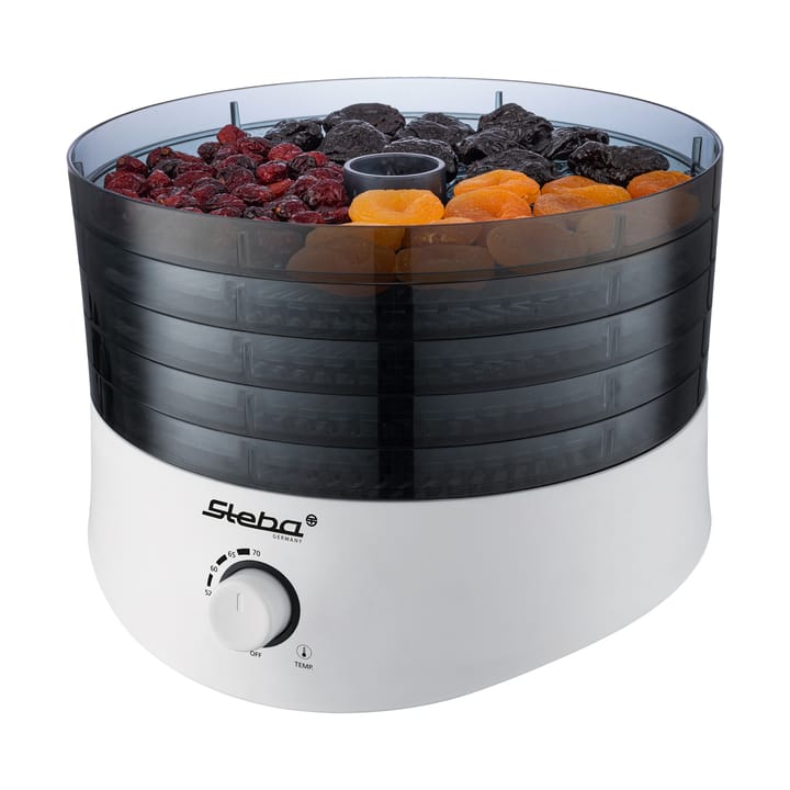 Steba ED4 Dehydrator svamptørrer 5 kurve, Sort-hvid Steba