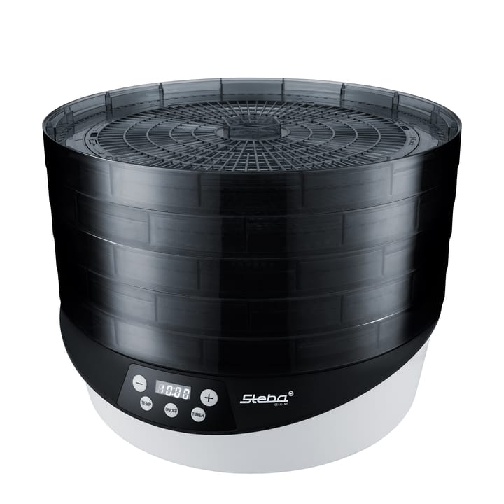 Steba ED8 Dehydrator roterende svamptørrer 5 bakker, Sort-hvid Steba