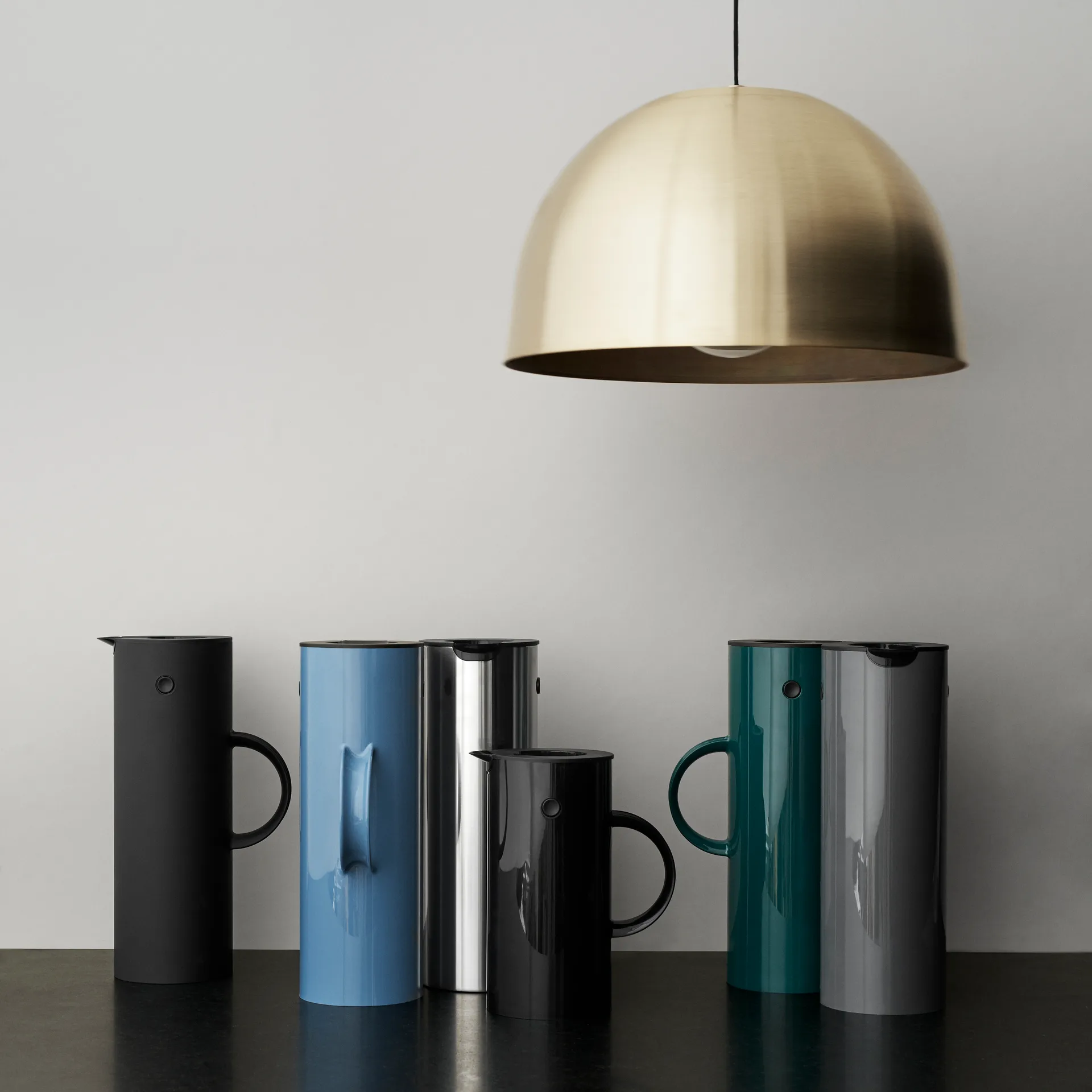 EM77 Stelton termokande 1 l, granitgrå blank Stelton