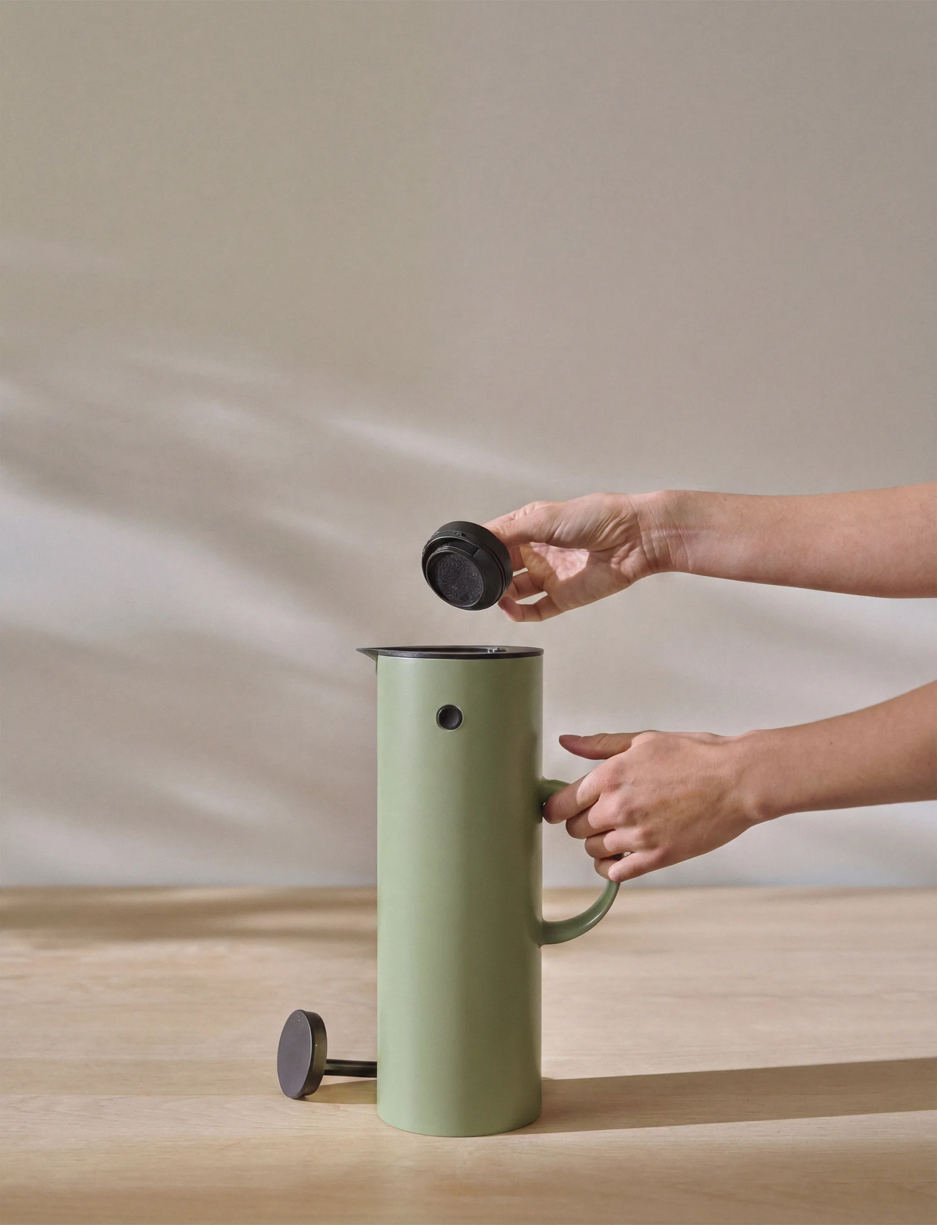 EM77 Stelton termokande 1 l, Soft fern green Stelton