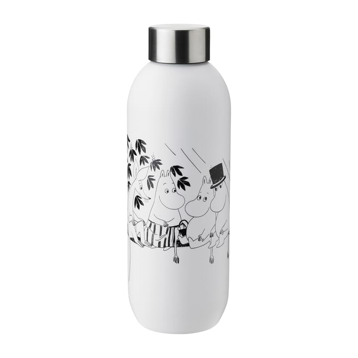 Keep Cool Mumin flaske 0,75 L, Soft white/Black Stelton