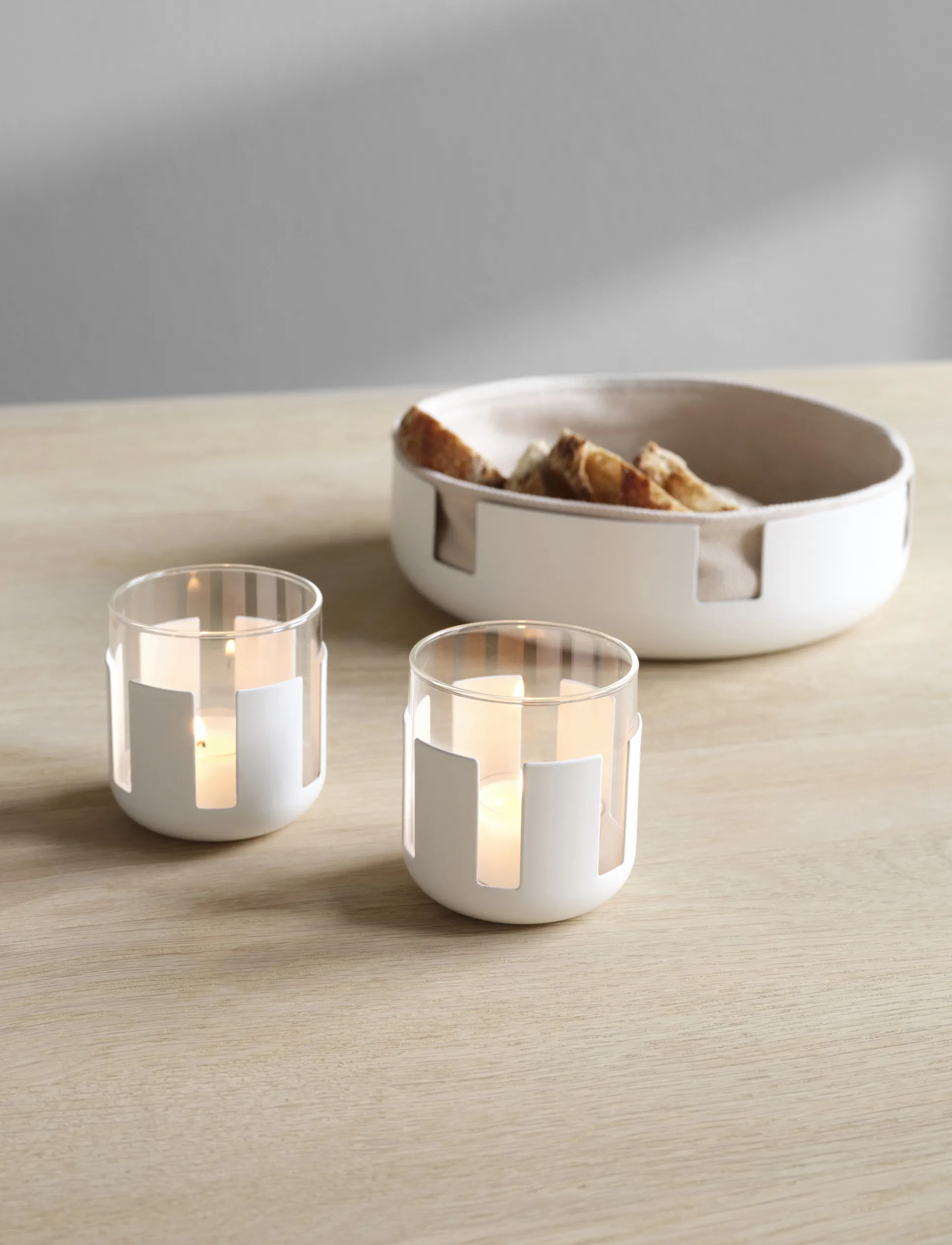 Luna fyrfadsstage 2-pak, Soft white Stelton